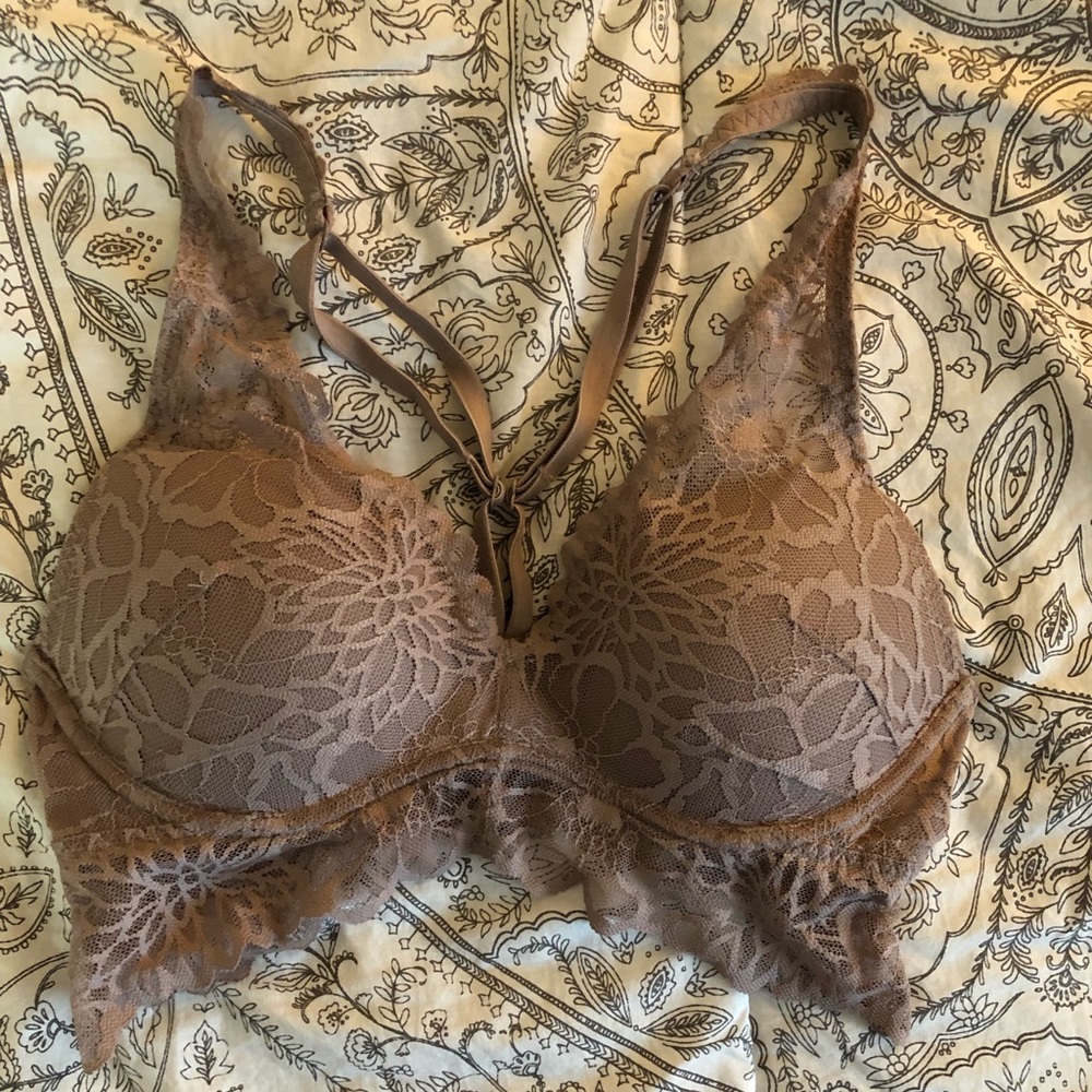 Victoria secret pink nude lace bra/ bralette